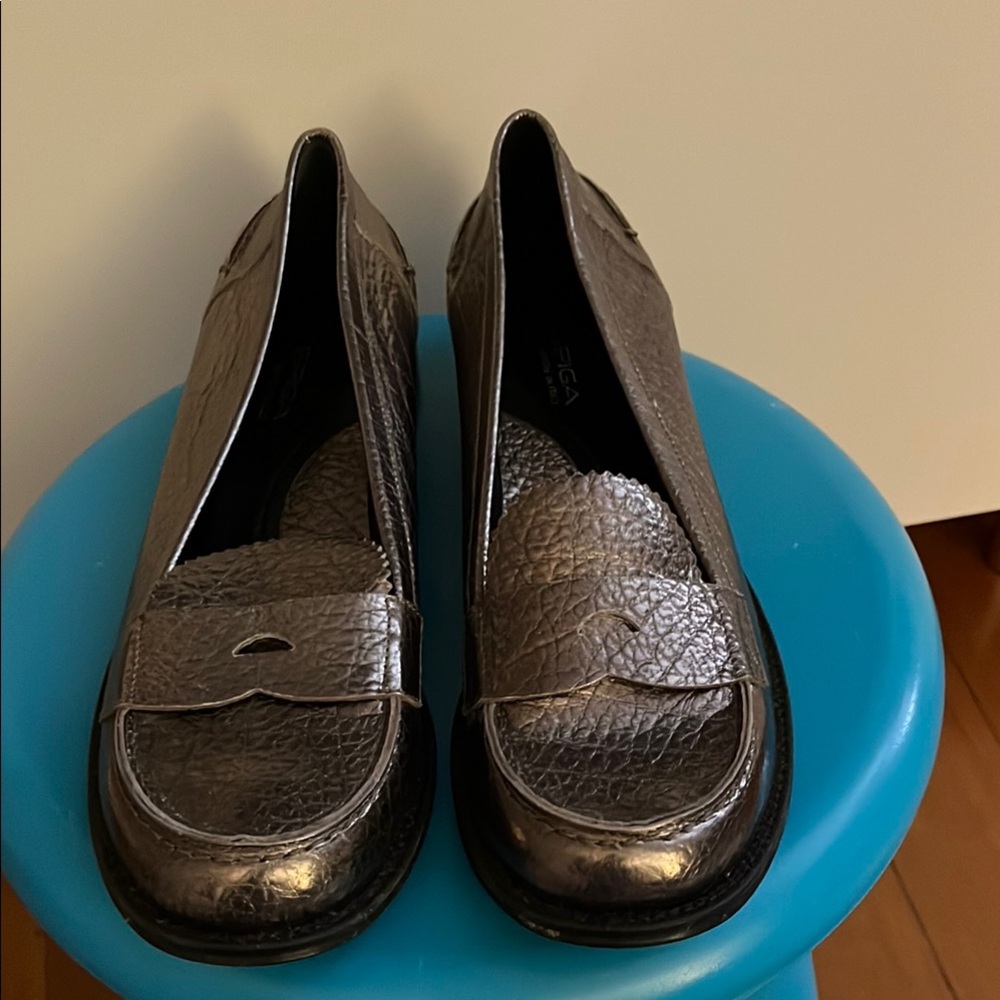 Metallic Loafers